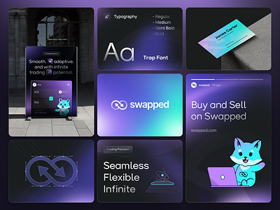 Swapped - Branding for Crypto animation blockchain brand design branding colors crypto design illustration interface mobile p2p print product design service startup trading typography visual visual identity web design