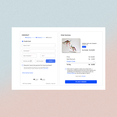 🔐 Credit Card Checkout UI - Seamless and Secure Transactions 🔐 behance creditcarduidesign dailyui dailyuichallenge figma figmadesigner paymentui uidesign uiux uiuxdesigner uxdesign