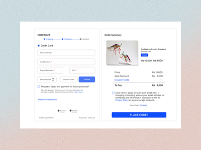 🔐 Credit Card Checkout UI - Seamless and Secure Transactions 🔐 behance creditcarduidesign dailyui dailyuichallenge figma figmadesigner paymentui uidesign uiux uiuxdesigner uxdesign