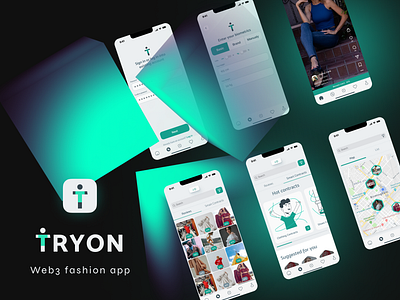 Web3 Fashion app app design application fashion fashion design mobile app mobile app design user flow uxui design web3 wireframes