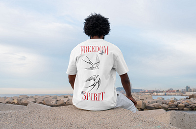 Freedom Spirit benote branding graphic design tee shirt design