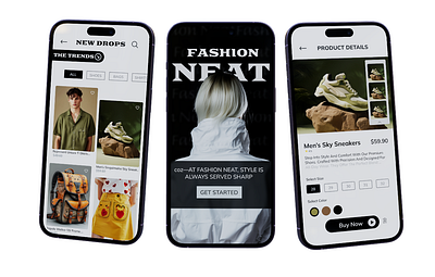 Fashion App Makeover designthinking interactiondesign prototyping uitrends uiuxdesign userexperience userinterface uxresearch visualdesign wireframing