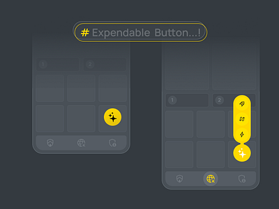 Expendable button ai bright button dark dark theme expand expand collapse expande expendable light light theme nice smart theme yellow