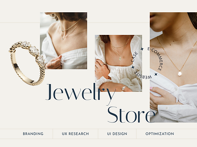 Jewelry Store | Shopify E-commerce animation branding design e commerce figma jewelry logo shopify uiux web design website