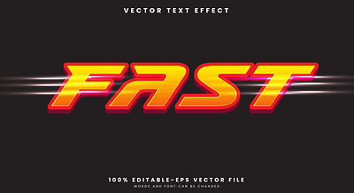 Fast 3d editable text style Template glow