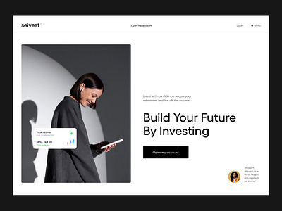 Seivest - Investments branding figma ui ui design ux design webflow