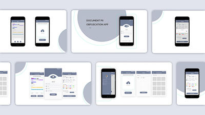 Document Obfuscation Mobile App app graphic design mobile ui ux