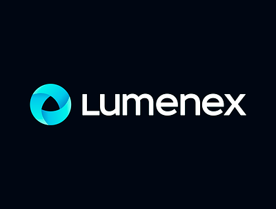 Lumenex - Logo Design abstract logo branding gradient logo logo startup logo