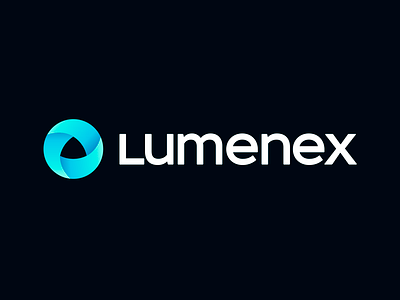 Lumenex - Logo Design abstract logo branding gradient logo logo startup logo