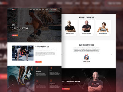 Fitness, Workout, Gym Website 🔥 app branding fitness frontend gym html css ui web design website