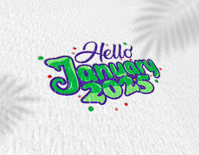 Hello January 2025 banner banner ads banner design calligraphy design facebook ad facebook ads facebook banner graphic design illustration social media post design typography