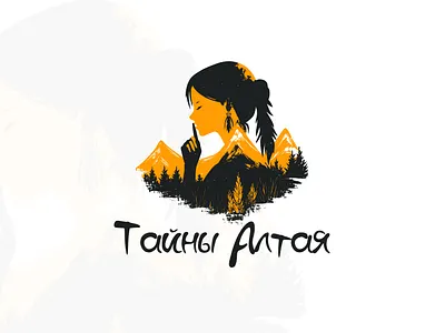 Logo with mountains and nature girl girl logo mount logo mountain logos nature logo