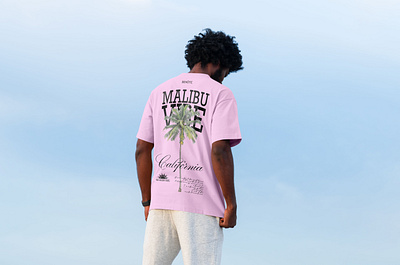 Malibu Vibe benote branding graphic design tee shirt design