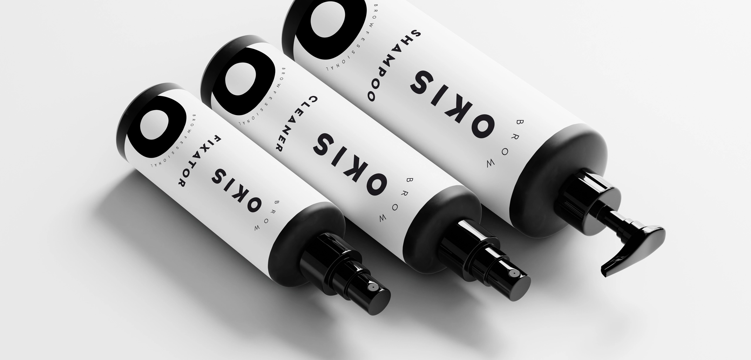 Okis Brow — Branding + Packaging cosmetics design