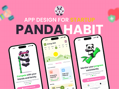 🎯 Pandahabit Habit Tracker Mobile App Design 🐼 UX-UI Design app app design app habit design branding design graphic design habit mobile app habit tracker habits tracker app illustration logo mobile app design pandahabit startup ui user experience user interface ux vector