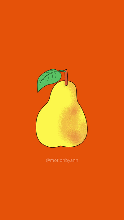 The Pear and the Caterpillar animation graphic design illustration kids motion graphics