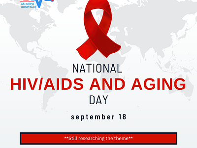 HIV/AIDS AND AGING AWARENESS graphic design