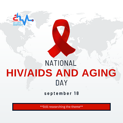 HIV/AIDS AND AGING AWARENESS graphic design