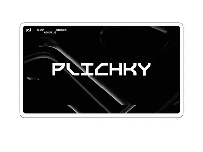 Website hero section - Plichky branding dark design hero section logo motion motion graphics web design