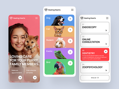 Veterinary Clinic Mobile Website best web design business website corporate website design medical website design mobile website ui website