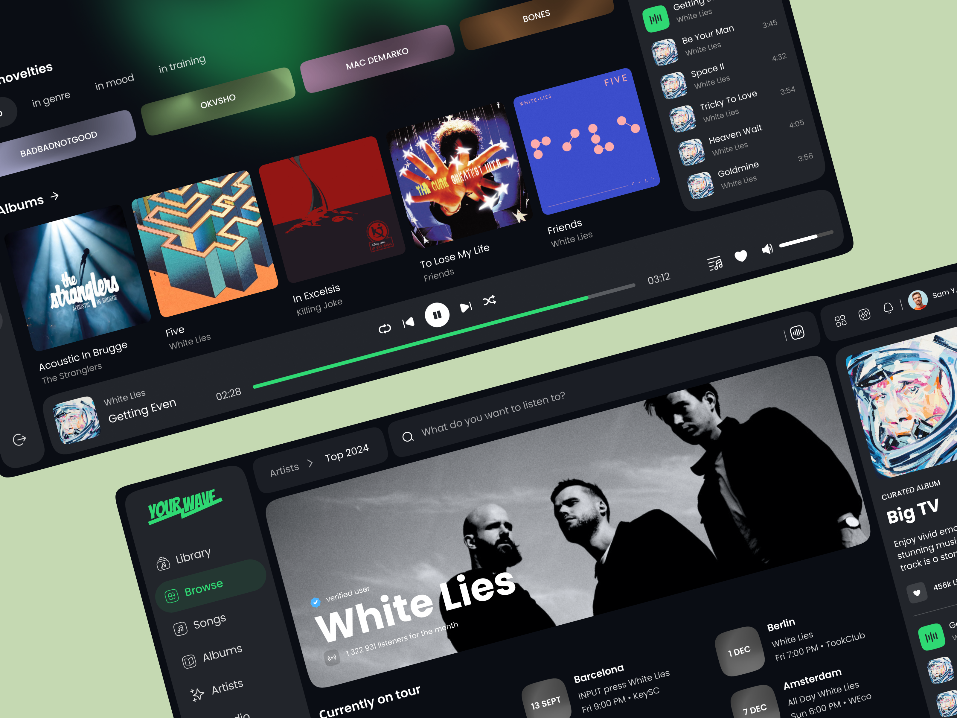 Music Web App by Ronas IT | UI/UX Team on Dribbble