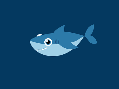 Shark🦈 - 2d style animation 2d 2d animation animation branding character animation design graphic design illustration logo motion motion graphics shark shark illustration