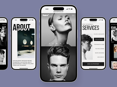 Hair Salon Mobile Website best website design mobile mobile design mobile ui design mobile website ui ui design ui ux ui ux design ux web web design web mobile web ui website website ui