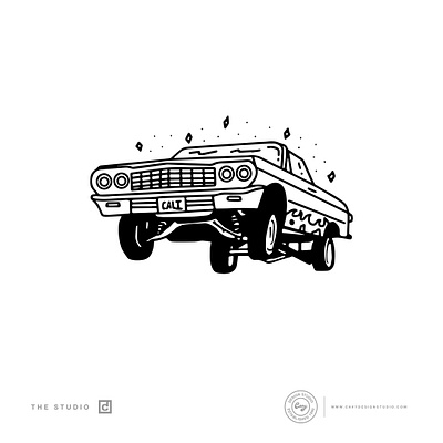 Pattern - The City of Angels branding cars creative design drawing graphic design hand drawn illustration illustrator logo los angeles low rider monoline typography vintage