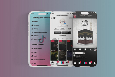 Tiktok Mobile Ui New Screens design graphic design illustration logo logo design tiktok ui uiux website