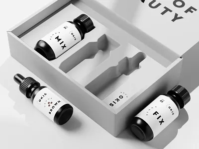 Okis Brow — Branding + Packaging cosmetics design