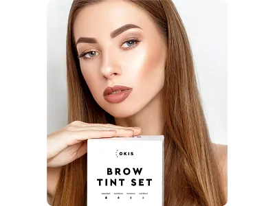 Okis Brow — Branding + Packaging cosmetics design