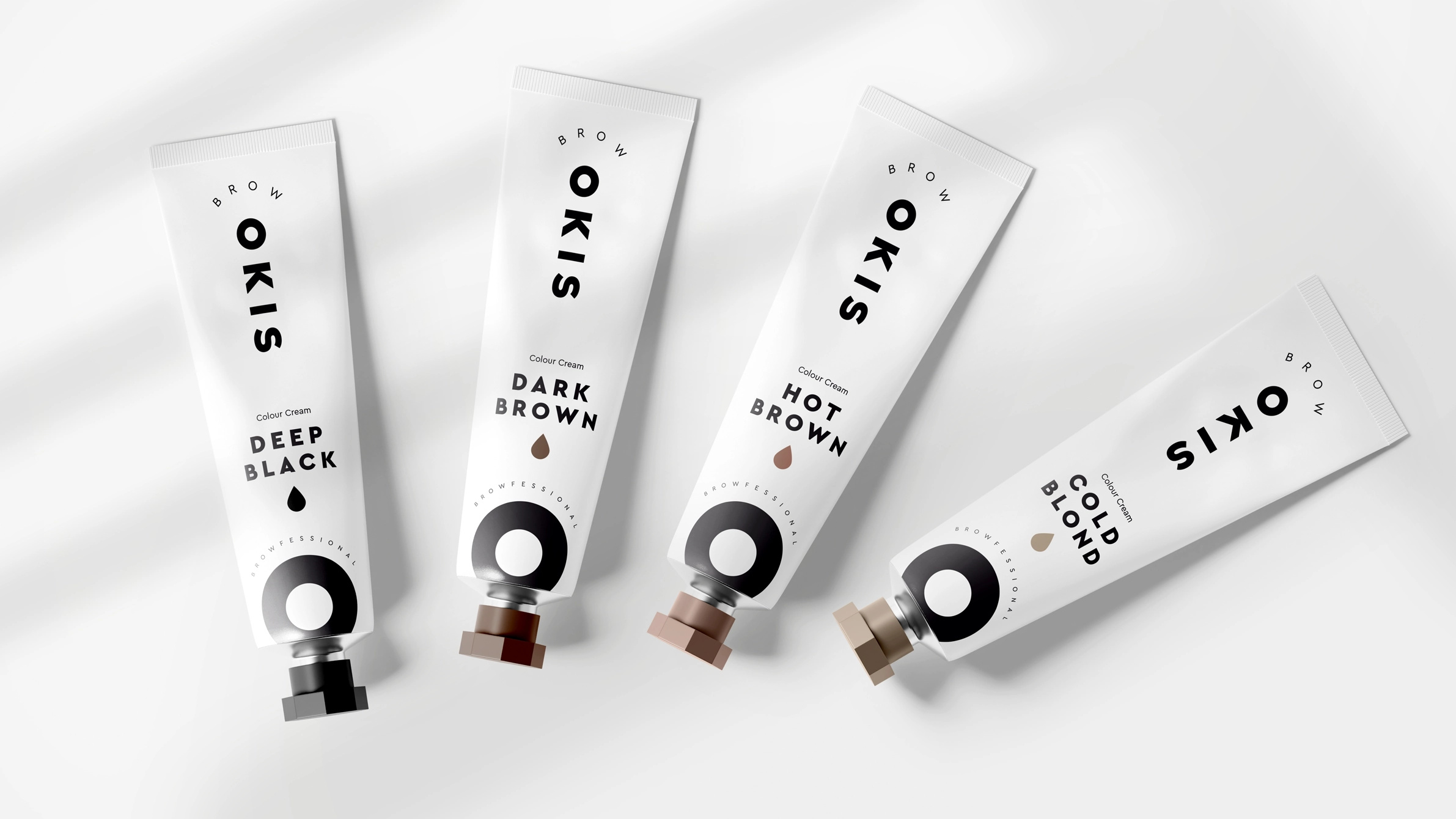 Okis Brow — Branding + Packaging cosmetics design