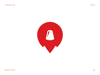 E-Ambulance - Logo ambulance animation brand identity branding company concept creative design emergency fast service graphic design icon logo logo design minimal minimal design minimal logo modern modern logo red