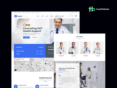 Medical Healthcare Website Design branding graphic design logo ui