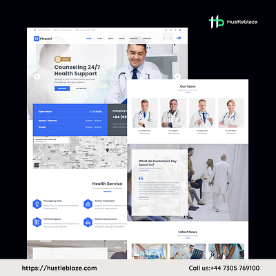 Medical Healthcare Website Design branding graphic design logo ui