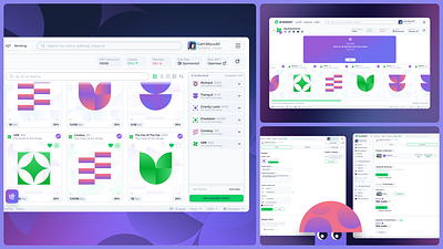 NFT Rental Dashboard bauhaus cripto customillustrations defi eyecandy framer geknz graphicdesign icons landing landingpage responsivedesign ui ux visualdesign webdesign webflow webinterface