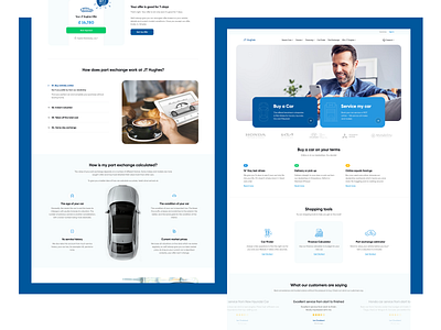JT Hughes Website Redesign car clean creative dealership design interface london modern redesign uiux web design website