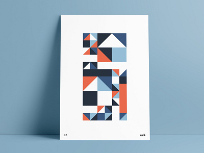 Negative Space Geometric Poster abstract agrib geometric geometric art geometric designer geometric poster geometric print geometric shapes geometric wall art geometrical negative space negative space design poster art poster challenge poster designer print squares triangles wall art