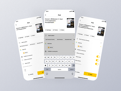 Post Mobile App Ui app design mobile post post app post dashboard post design post details post interface post interface ui post mobile post option post screen post screen design post screen ui post ui post view ppst page screen ui