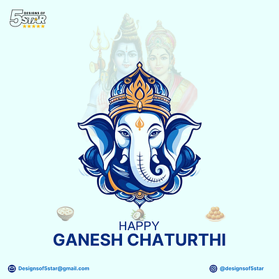 HAPPY GANESH CHATRUTHI festivalcard festivalposter figma figmadesign ganesh ganeshchaturthi ui wishingfestival wishingposter