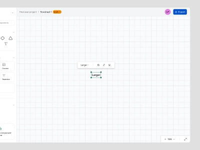 MineFlow: flowchart application whiteboard b2b software canva clean ui dashboard design draganddrop engineering tool flowchart design industrial ux modern interface optimization software process design saas simulation software ui uiux ux web app whiteboard