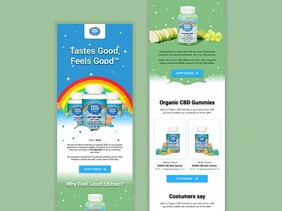 Gummies email design for(feel good brand) email champaign set up email design email marketing email newsletter design graphic design gummies email design html email design klaviyo email design mailchimp email design modern email design trendy email design ui design