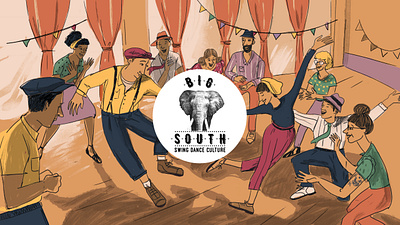 Big South Swing Dance Culture 2danimation branding graphic design illustration motion graphics webdesign