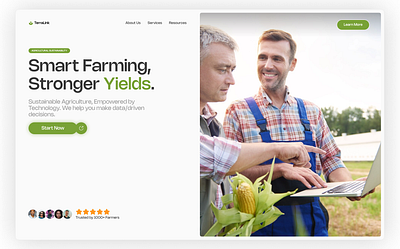 Terralink-Agrotech agrotech design heropage interface ui