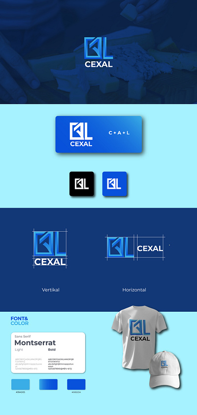 modern logo design unique minimalist logo design logo - CEXAL