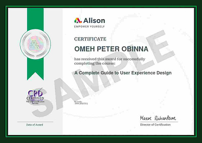 UX certificate