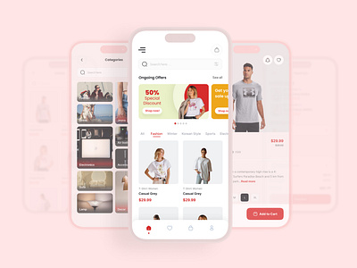 Ecommerce Mobile App UI Design app design design design trends masudur masudur rahman mobile ui mobile ui design rahman ui ui design uiux