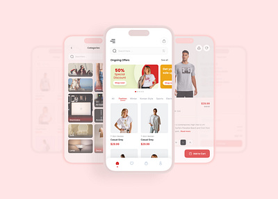 Ecommerce Mobile App UI Design app design design design trends masudur masudur rahman mobile ui mobile ui design rahman ui ui design uiux