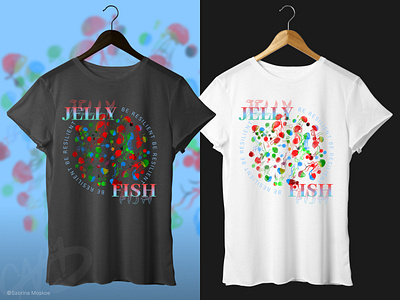 JELLYFISH// Be Resilient animal animals apparel apparel design branding graphic design illustration jellyfish ocean sea shirt shirt design t shirt t shirt design typography