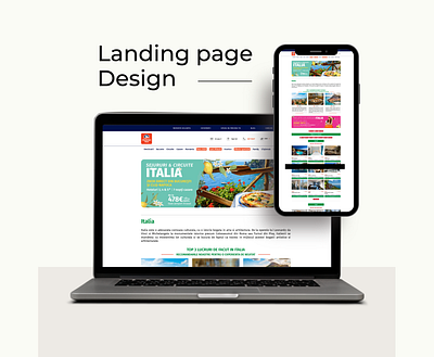 Italy Landing page adobe illustrator design figma landingpage ui design user experience user interface ux design web design web page website